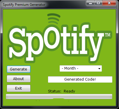 spotify premium code generator download without survey
